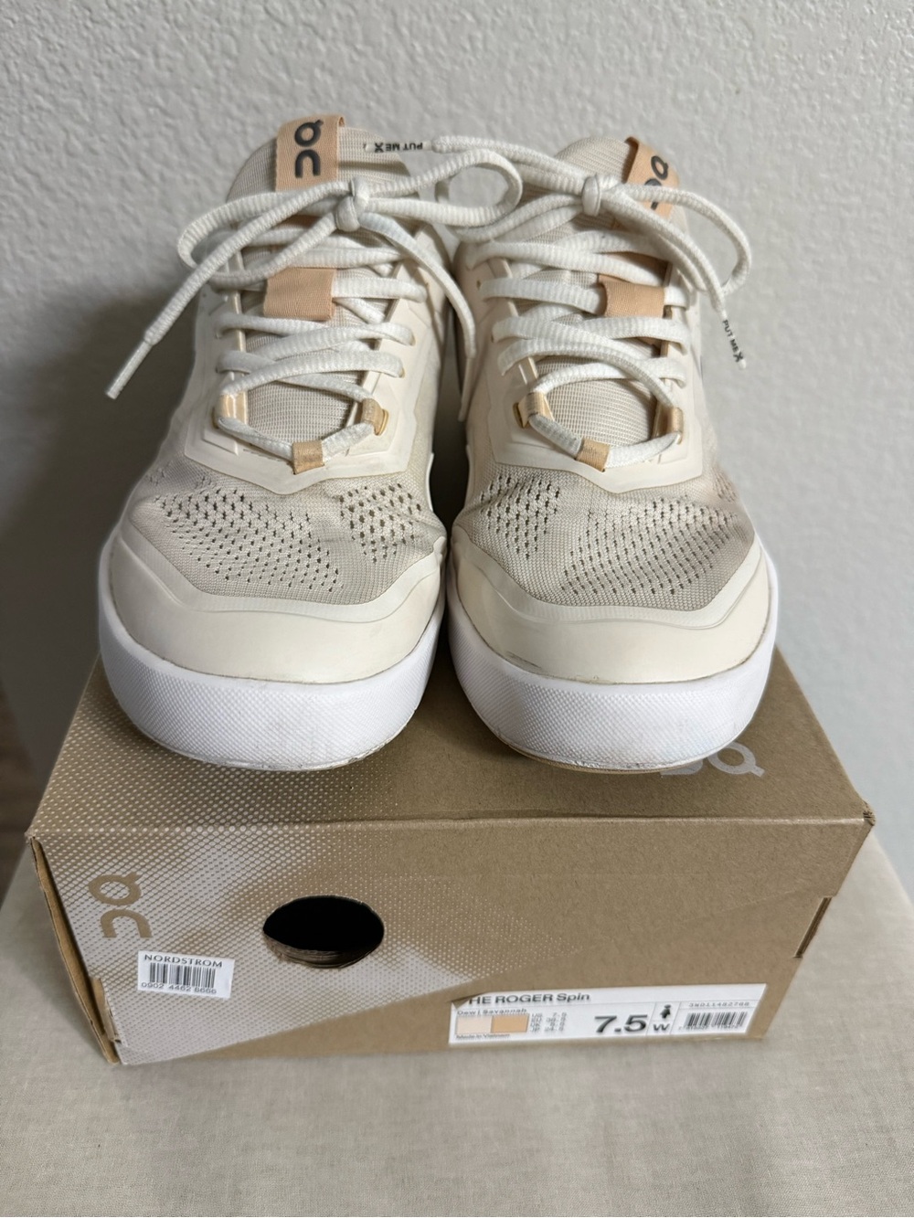 On The ROGER Spin Tennis Sneaker - Dew/Savannah - Picture 3 of 6
